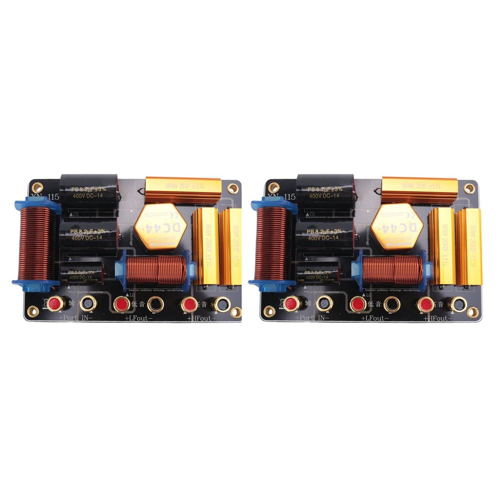 Cryofu 2× 550 W Audio Frequency Divider, 2-Way Speaker Crossover, 15–12-BHnenleistung, High-Power Frequency Divider