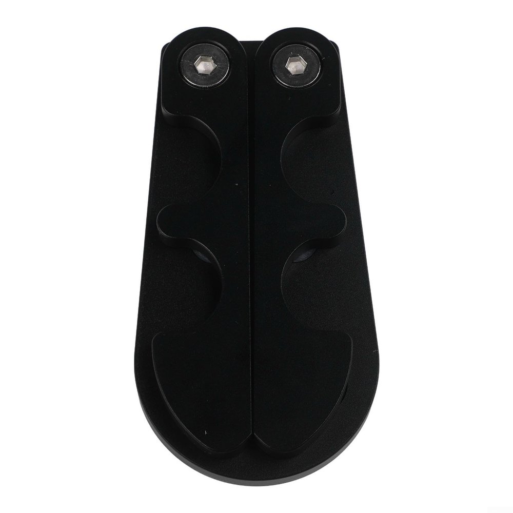 Foldable Portable Pool Cue Holder for 4 Cues, Weighted Metal Design, Black