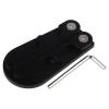Foldable Portable Pool Cue Holder for 4 Cues, Weighted Metal Design, Black view 2