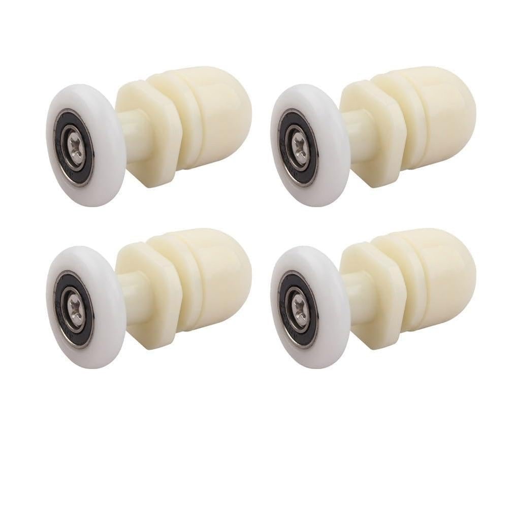 FACAIIO Set of 4 Shower Door Rollers, Nylon-Glass, 19/23/25 mm Diameter