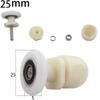 FACAIIO Set of 4 Shower Door Rollers, Nylon-Glass, 19/23/25 mm Diameter view 2