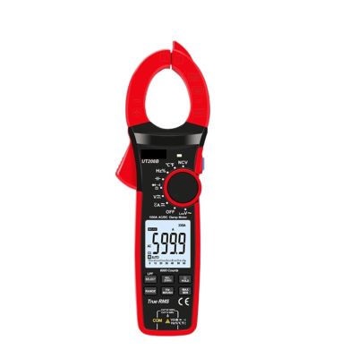 UT208B True RMS Digital Clamp Meter, 1000 A AC/DC, 1000 V