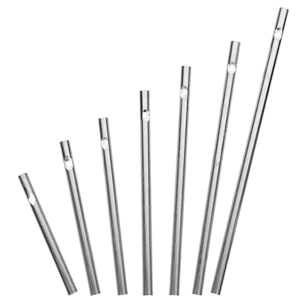 IDEANATEGRATE Aluminum Wind Chime Tubes, Clear Sound, 7-Piece Set