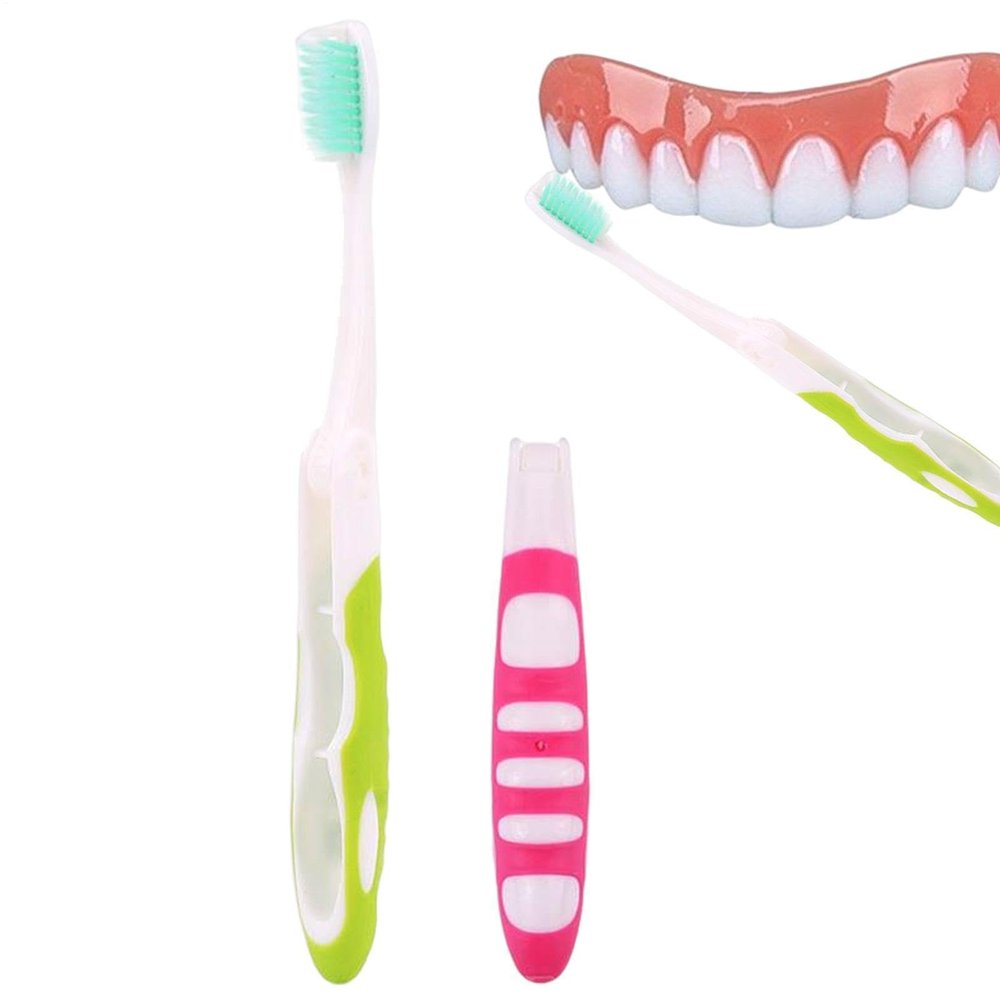 Gcerfby Portable Folding Toothbrush | Folding Backpacking Toothbrush