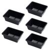 KAILIKETIY Seedling Trays, Breathable PP Propagation Boxes, 5-Pack, Black view 1