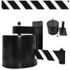 Retractable Crowd Control Belt Barrier, Wall-Mounted Queue Management System view 1