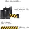 Retractable Crowd Control Belt Barrier, Wall-Mounted Queue Management System view 2