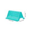 Generic Laboratory Slide Rack, Vertical, 2-Piece Plastic Set, Green, Non-Slip Design view 2