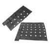 Lurrose 2-Piece Perforated PE Mulch Film, 0.95 x 10 m, Black view 1