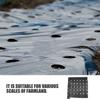 Lurrose 2-Piece Perforated PE Mulch Film, 0.95 x 10 m, Black view 3