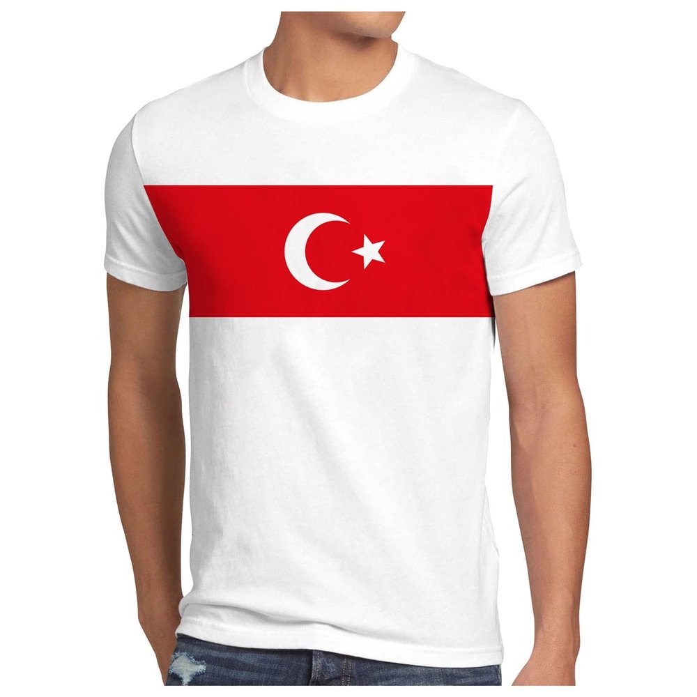 Türkiye T-Shirt 2026 Soccer Jersey, Men's Women's Kids Unisex Crew Neck Short-Sleeve Sports Tee, Fan Shirt (#01-04, 4XL)
