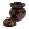 balacoo Ceramic Kimchi Container with Airtight Seal, Practical Home Storage Pot with Oriental-Inspired Modern Design, Assorted Style view 1