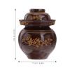 balacoo Ceramic Kimchi Container with Airtight Seal, Practical Home Storage Pot with Oriental-Inspired Modern Design, Assorted Style view 2