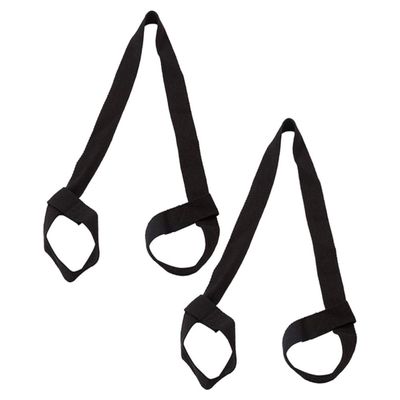 Angoily Adjustable Yoga Mat Carrying Straps with Shoulder Handles, 2-Pack, Black