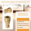 4-Pack 1/4-Inch Bronze Quick-Disconnect Couplings view 2