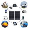 Riuulity 20 W Solar Panel Kit with 100 A Fast Charge Controller for Outdoor Emergencies and Adventures view 2