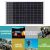 Riuulity 20 W Solar Panel Kit with 100 A Fast Charge Controller for Outdoor Emergencies and Adventures view 3