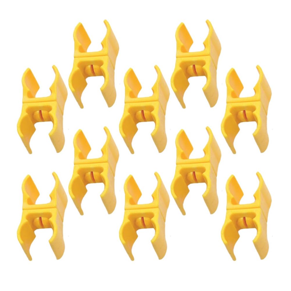 Vaguelly Soccer Field Pole Buckles, Adjustable Height, PP, 10 Pieces