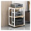 4-Tier AV Rack for Home and Office, Steel Media Shelf for CD/DVD Players and Game Consoles view 1