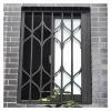 Securi-Grill, retractable, adjustable, durable, expandable, lockable folding window (60 x 60 cm) for offices and basements view 1