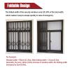 Securi-Grill, retractable, adjustable, durable, expandable, lockable folding window (60 x 60 cm) for offices and basements view 2