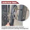 Securi-Grill, retractable, adjustable, durable, expandable, lockable folding window (60 x 60 cm) for offices and basements view 3