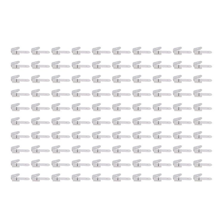 Lapiglo 1/4-Inch Double Piggyback Spade Terminals, Tinned Copper, Male and Female, Quick Disconnect for Car Audio and Electrical Systems