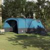 Bendmaxx Family Tent for 12 People, Blue and Gray, 760 x 645 x 230 cm, Camping Tent with Ventilation, Waterproof Tunnel Tent with Porch and Mosquito Net, Includes Poles and Pegs view 1
