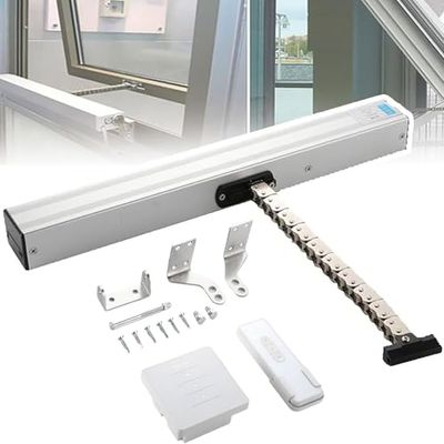 Electric Chain Window Opener with Remote Control for Skylights and Roof Vents, Automatic, Adjustable 300–1000 mm Stroke