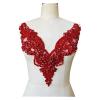 Beaded Lace Applique with Rhinestones, Color 12 view 3