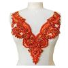 Beaded Lace Applique with Rhinestones, Color 12 view 4