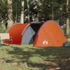 Bendmaxx 4-Person Orange Tunnel Tent with Ventilation, Mosquito Net, Electrical Access, and Removable Flysheet view 2
