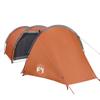 Bendmaxx 4-Person Orange Tunnel Tent with Ventilation, Mosquito Net, Electrical Access, and Removable Flysheet view 3