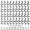 Opatiny 100-Piece Aluminum Wire Fence Clips with Screws, Silver view 4