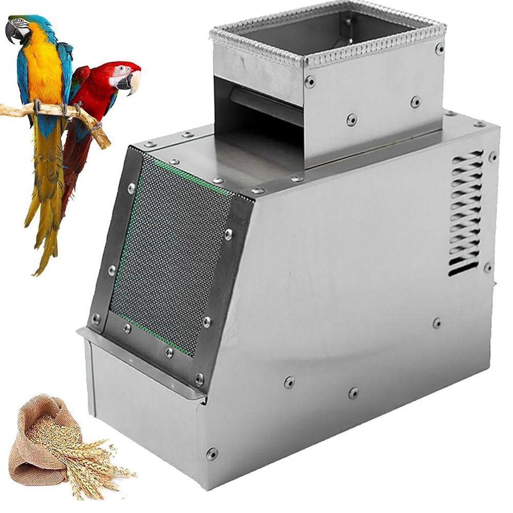 Electric Grain Cleaner, Bird Feed Separator and Winnower with Adjustable Fan Speed