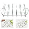 LatoYard Semi-Circular Rib Grill Rack, Non-Stainless Steel, Silver view 4
