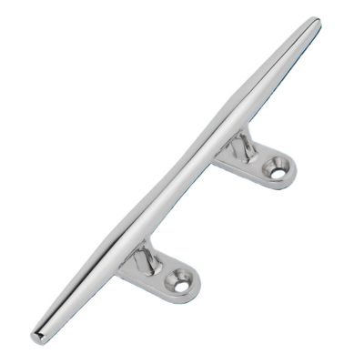 316 Stainless Steel Marine-Grade Cleats, Round Rope Cleats, Dock Mooring Posts, Boat and Yacht Accessories (10 in.)