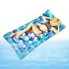 Inflatable Pool Lounger with Tropical Leaf Print view 1