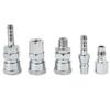 KiraKira Air Hose Quick Coupler Set, Tinned Iron, 8 Sizes, Silver, 18 Pieces view 1