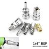 KiraKira Air Hose Quick Coupler Set, Tinned Iron, 8 Sizes, Silver, 18 Pieces view 2