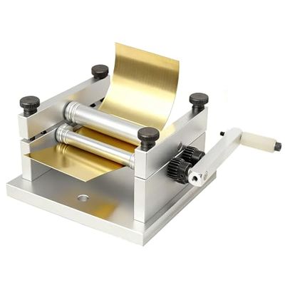 Generic Sheet Metal Rolling Machine, Manual Tool for DIY Metal Bending, Precision Slip Roller for Soft Metal Sheets, Ideal for Model Boats and Model Railways