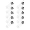 Toyvian Transparent PVC Tennis Ball Tubes, 10-Pack with Caps view 1