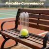 Toyvian Transparent PVC Tennis Ball Tubes, 10-Pack with Caps view 3