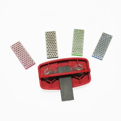 Lapiglo Adjustable Ski & Snowboard Edge Sharpener, 86–89° Side Edge, 0.5/1° Base Bevel, 4-Piece Diamond File Set