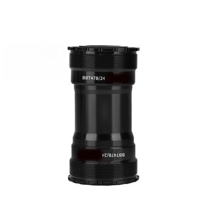 Lapiglo T47 Bottom Bracket, 68–86 mm Shell Width, 24 mm Axle, Road Bike and MTB, Steel and Ceramic Design, Easy Installation, Black