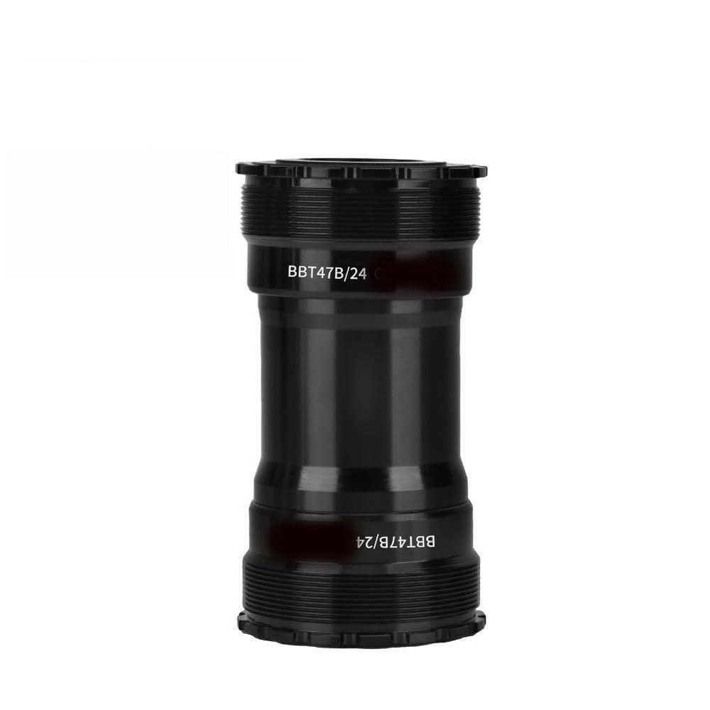 Lapiglo T47 Bottom Bracket, 68–86 mm Shell Width, 24 mm Axle, Road Bike and MTB, Steel and Ceramic Design, Easy Installation, Black