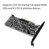 Kalttoy PCIe-to-NVMe Dual-Bay Adapter Board for Two NVMe Drives view 4