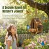 Wooden Butterfly House and Feeder for Gardens view 2