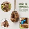 Wooden Butterfly House and Feeder for Gardens view 4