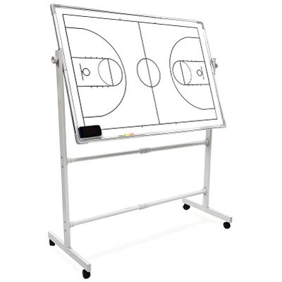 Portable Double-Sided Tactical Whiteboard for Soccer and Basketball Coaching, 120 x 90 cm